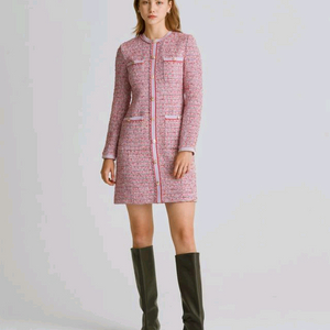 가격내림-질스튜어트 핑크 트위드 원피스 새상품 66사이즈 하객 용 구입