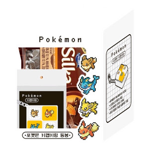 포켓몬스터 이브이 키캡키링.간식세트 1통 미개봉새것