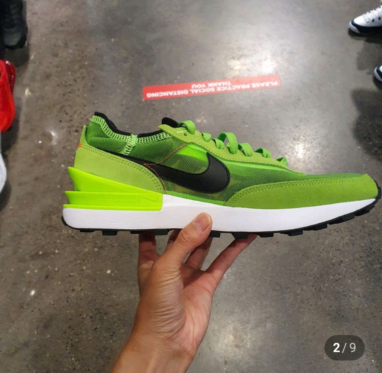 나이키 와플원 일렉트릭 그린 남성운동화--1