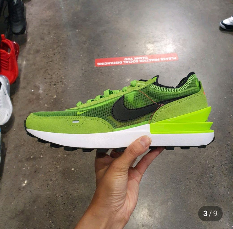 나이키 와플원 일렉트릭 그린 남성운동화--2