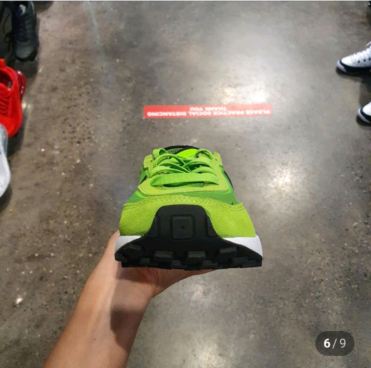 나이키 와플원 일렉트릭 그린 남성운동화--5