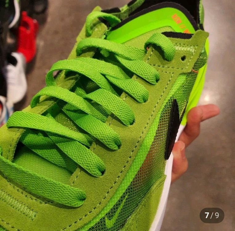 나이키 와플원 일렉트릭 그린 남성운동화--6