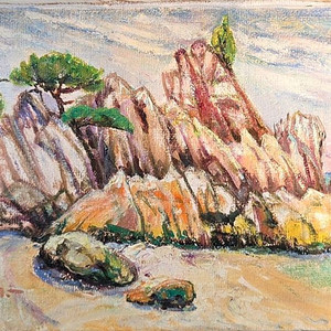 서양화가 김성애(해금강에서#1)*할인30%((630,000))원