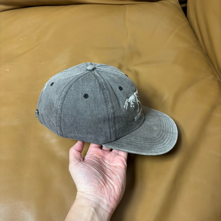 슈프림 6패널 볼캡 모자 쥬라기 워시드 데님 블랙--2