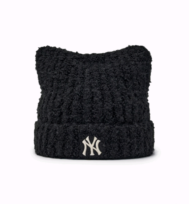 [미개봉] MLB 미야옹 카리나 비니 검정 / 크림색--2