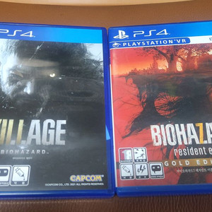 PS4 바이오하자드7,빌리지 중고