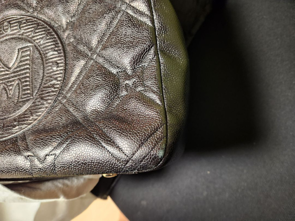 메트로시티 캐비어 퀼팅 빅로고체인가방 숄더백--6