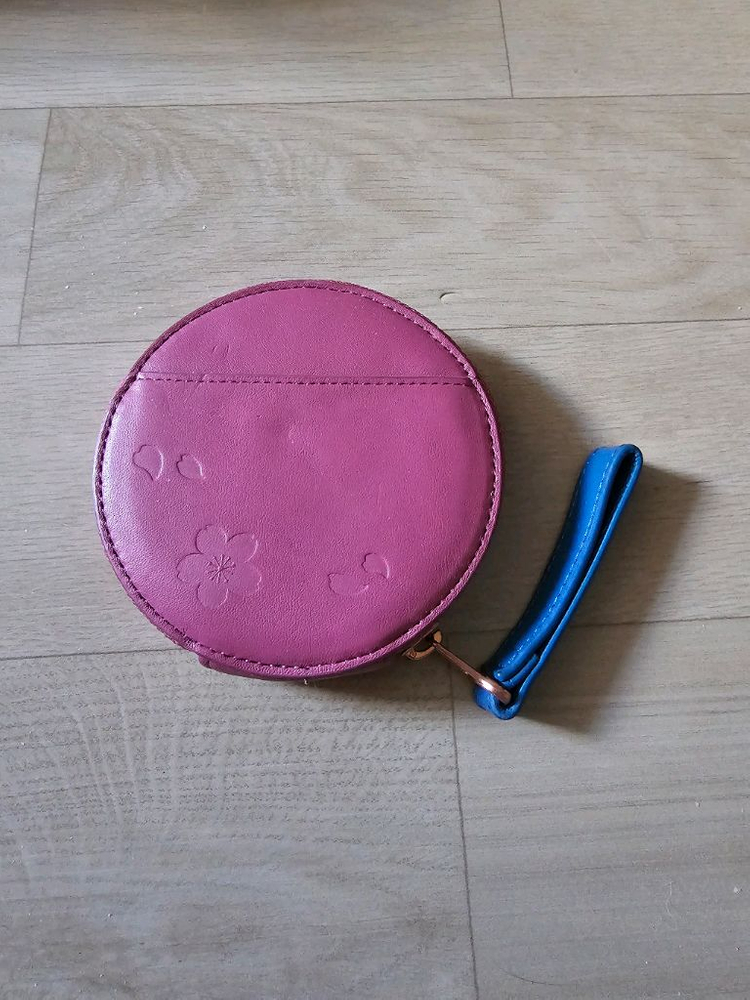 스타벅스 핑크 원형 파우치 동전지갑--1