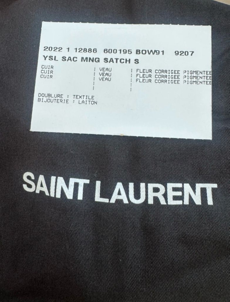 [상태 S] 생로랑 엔벨로프 스몰 체인백 크림 아이보리--6