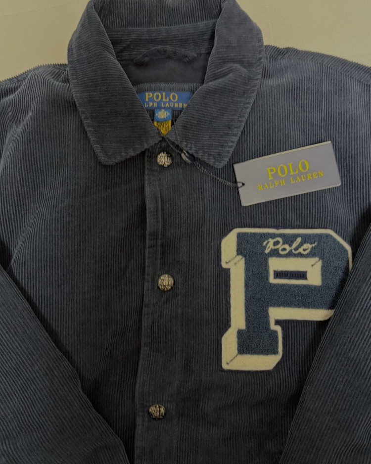 폴로 코듀로이 레터자켓 M 새상품 판매합니다--2