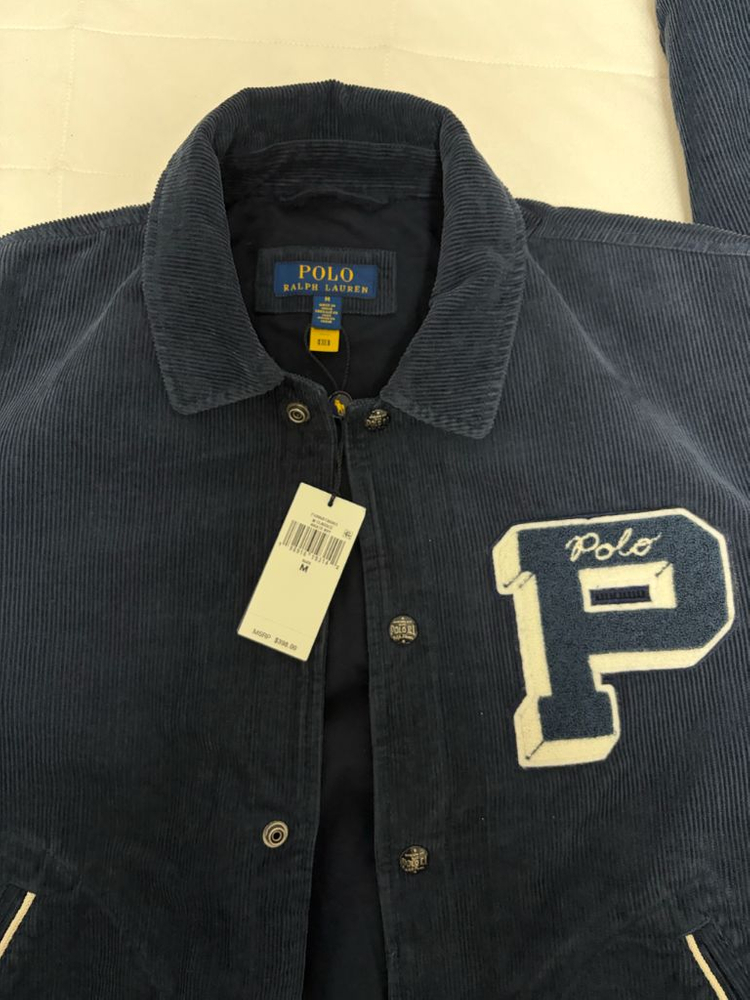 폴로 코듀로이 레터자켓 M 새상품 판매합니다--3