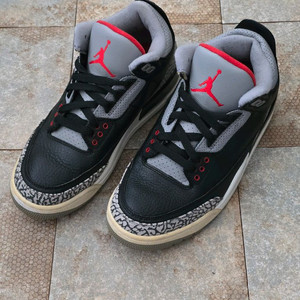 (250)나이키 에어 조던 3 블랙 시멘트 스니커즈 운동화 이미지