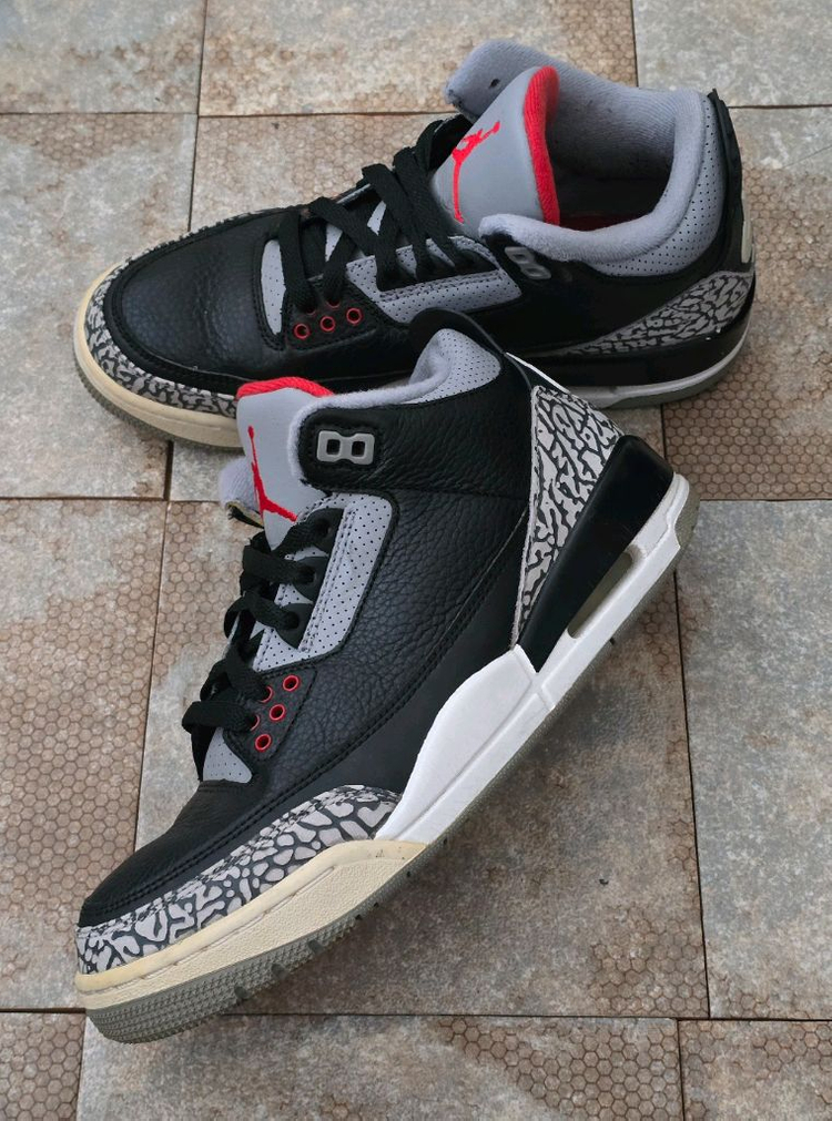 (250)나이키 에어 조던 3 블랙 시멘트 스니커즈 운동화 이미지