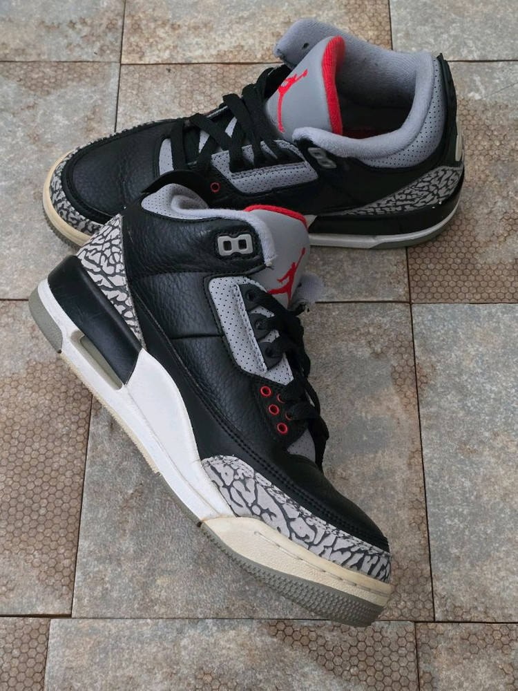 (250)나이키 에어 조던 3 블랙 시멘트 스니커즈 운동화 이미지