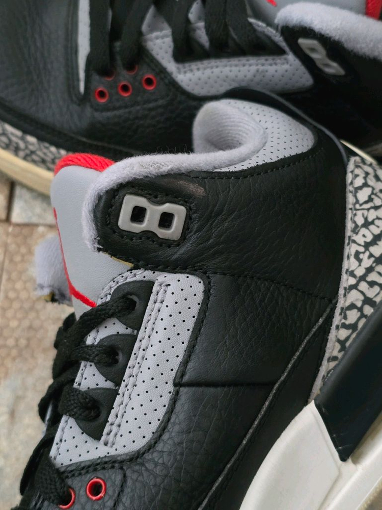 (250)나이키 에어 조던 3 블랙 시멘트 스니커즈 운동화 이미지