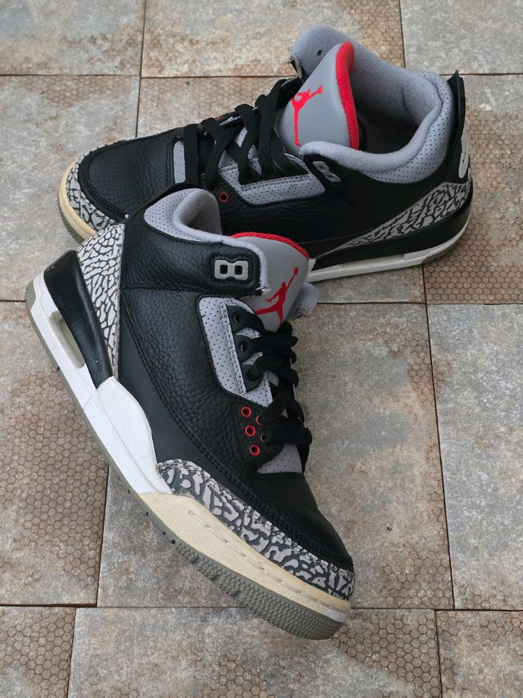 (250)나이키 에어 조던 3 블랙 시멘트 스니커즈 운동화 이미지