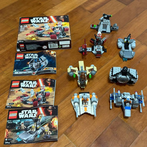 레고 스타워즈 마이크로파이터 75125, 75129, 75134, 75074, 75128일괄 판매합니다.