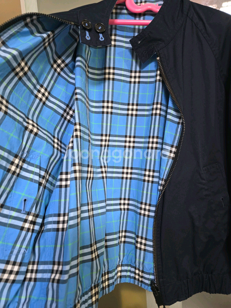 키즈남아 체크 안감 양면자켓--1