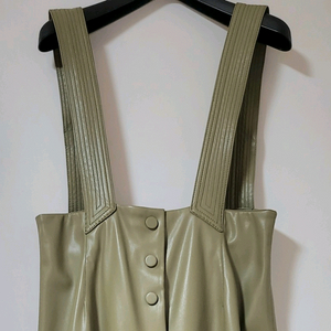 (미착용) 가죽 롱원피스