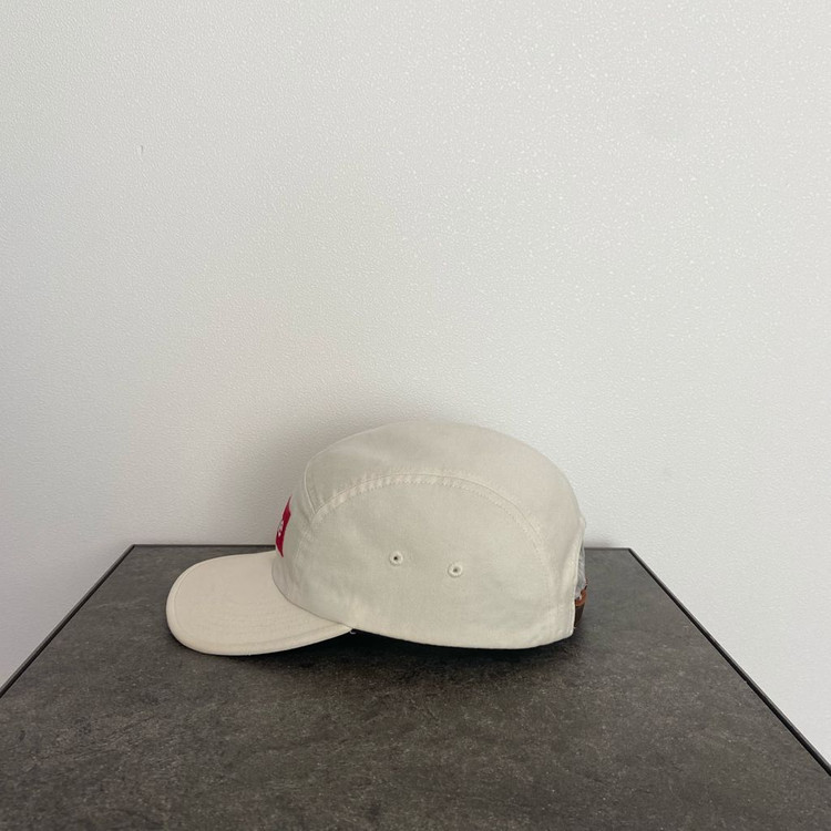 (OS) 슈프림 박스로고 캠프캡 모자 내츄럴--1