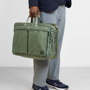 요시다 포터 탱커 2way 오버나이트 브리프케이스 세이지 그린