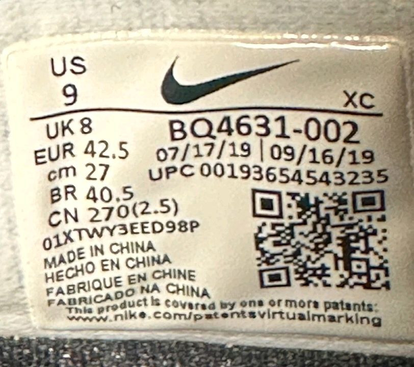 나이키 카이리 6 농구화 270 미리 미드 운동화--6