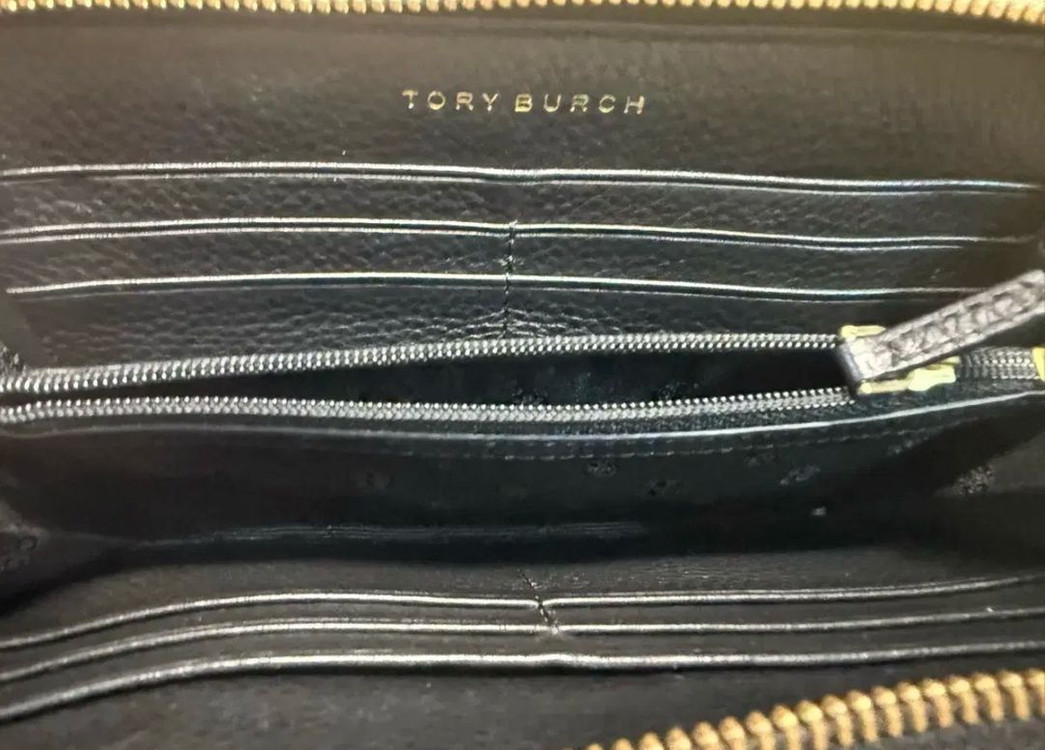 정품)토리버치 하퍼 장지갑 블랙--2