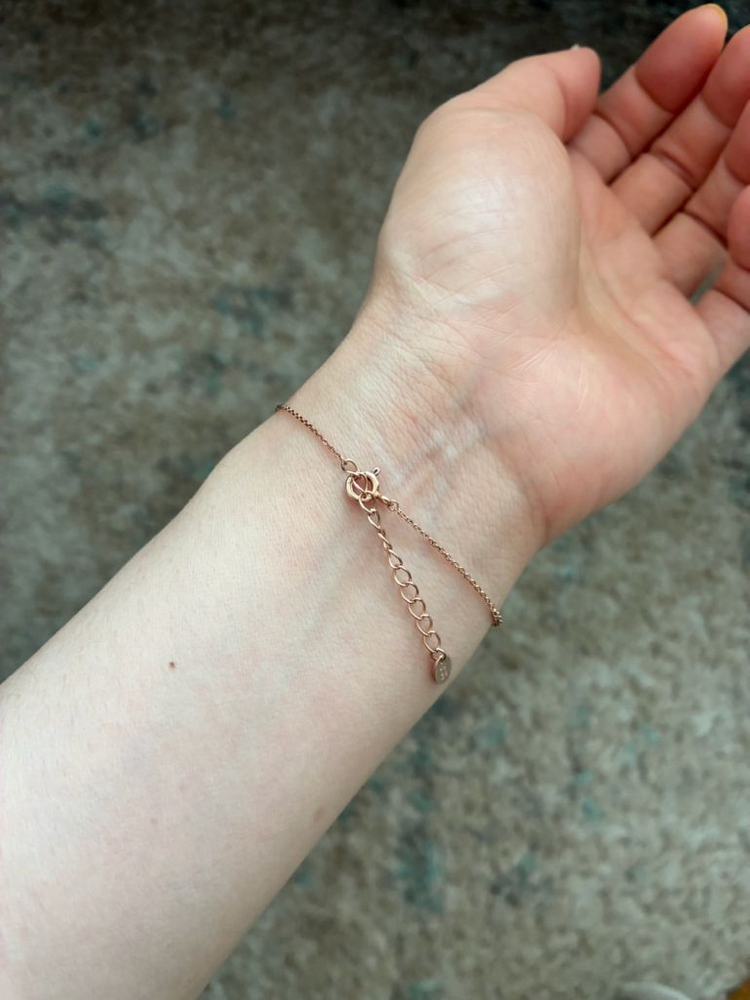 스톤 앤지 로즈골드 펄 팔찌--3