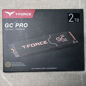 T-Force GC PRO NVMe SSD 2TB(PCI-E 5.0 / 미개봉 세제품)