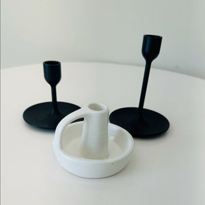 이케아 촛대 2개 + 세라믹 촛대 1개 세트