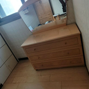 원목 화장대 서랍장 세트