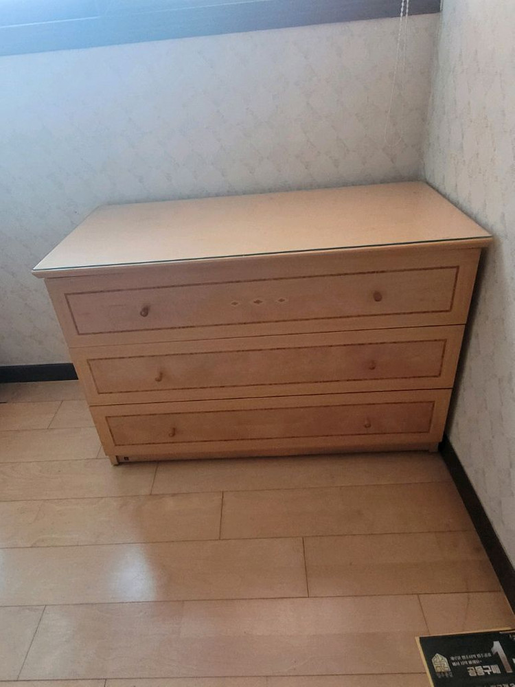 원목 화장대 서랍장 세트--1