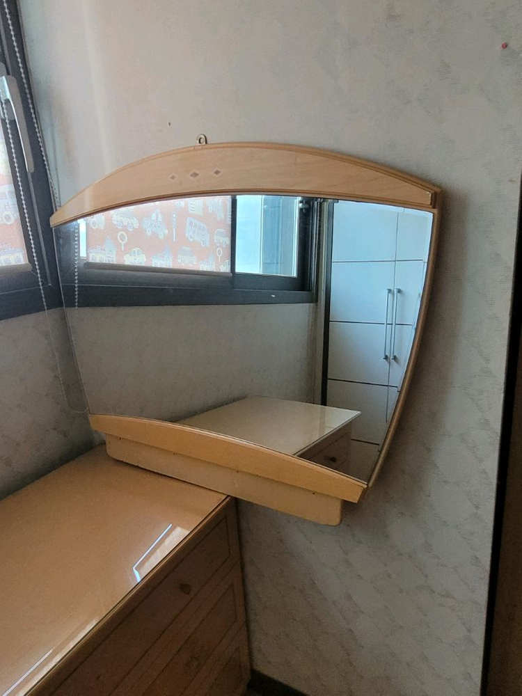 원목 화장대 서랍장 세트--2