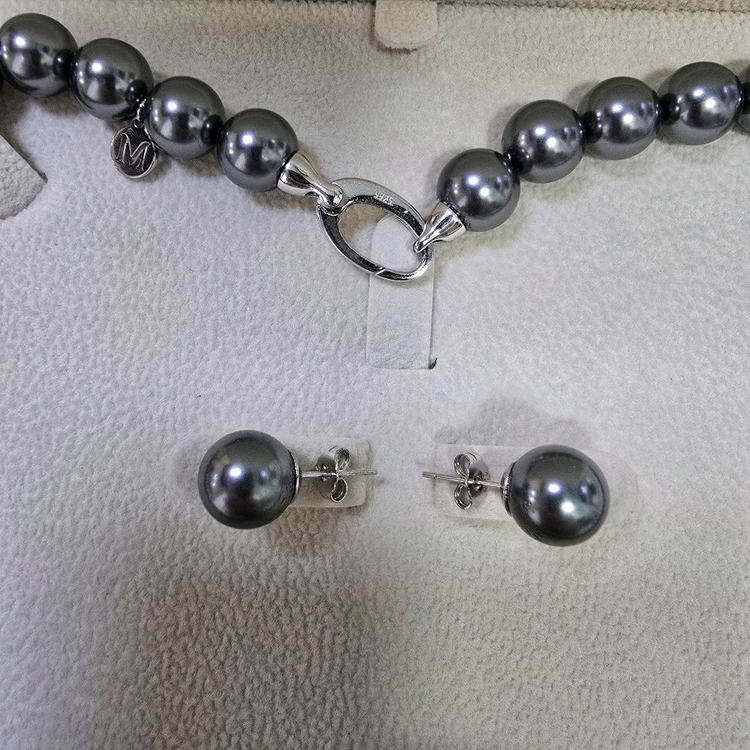 [새상품10mm] 스와로브스키 정품 진주 목걸이--4