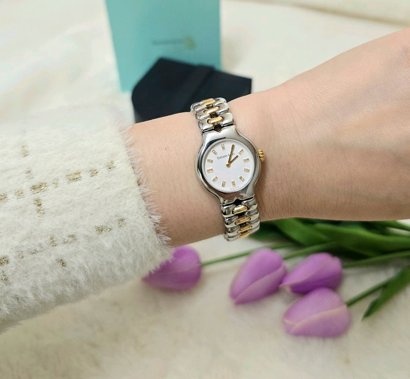 티파니18k다이아테소로 티솔로 티파니앤코 정품--1