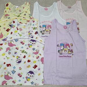 캐릭터 여아 나시 5종 1세트