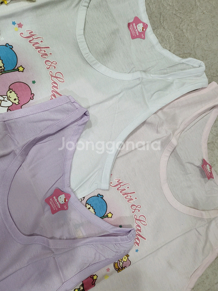 캐릭터 여아 나시 5종 1세트--1