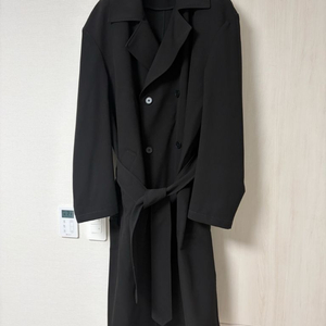 ZARA 자라 오버사이즈 더블 브레스트 트렌치코트 롱 블랙