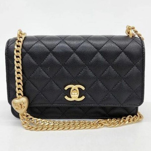 샤넬 램스킨 블랙 골드볼 금장 미니 클래식 (새상품) 이미지