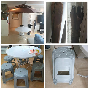 식탁 테이블 접이식 야외 테라스 특대형 테이블 950 이미지