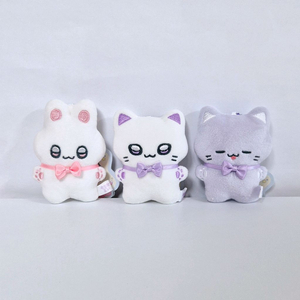 큐아룬 마법소녀 마스코트 인형 가방고리 키링 고양이 토끼 키라키라