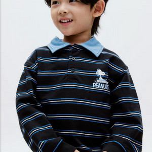 h&m 에첸엠 남아 스누피 럭비 티셔츠