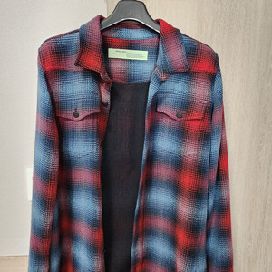 오프화이트 17fw 플란넬 빨파 s사이즈 이미지