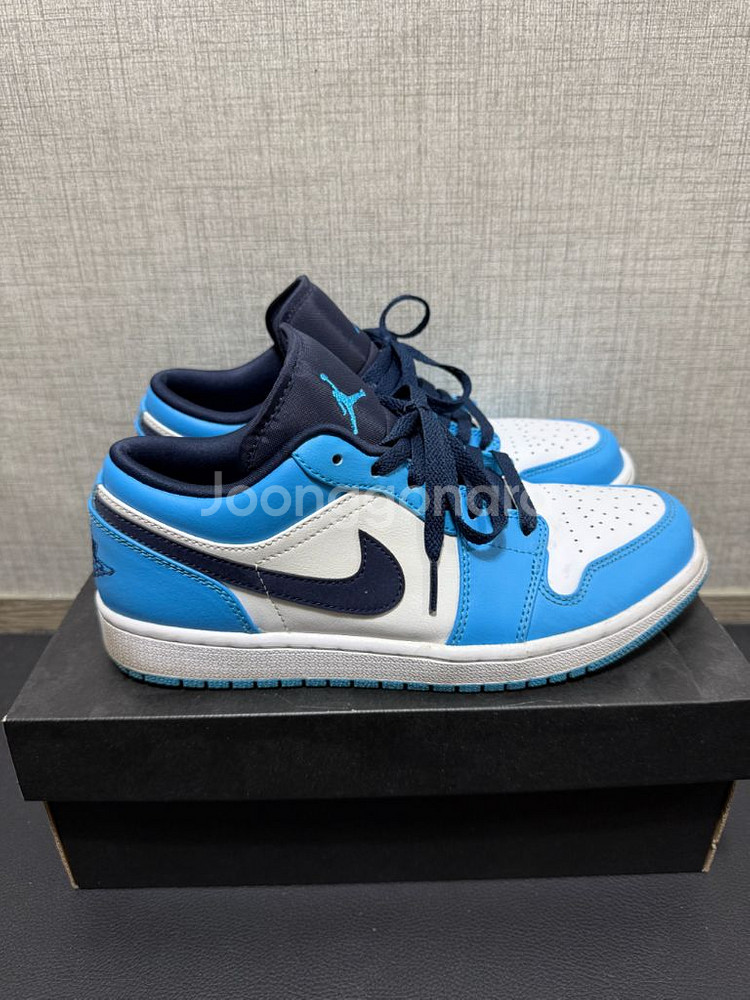 [A급/풀구성] 조던1 로우 다크파우더 블루 255 판매--2