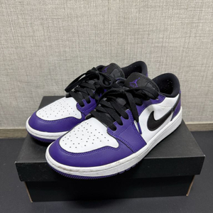 [A급/풀구성] 조던1 로우 코튼 퍼플 250 판매