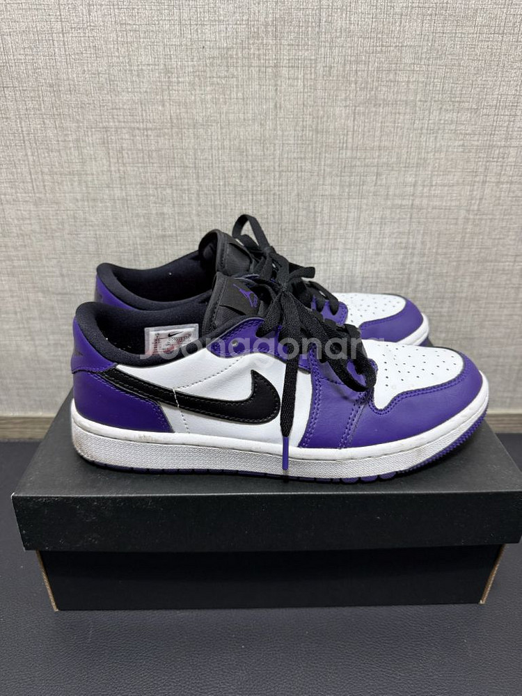 [A급/풀구성] 조던1 로우 코튼 퍼플 250 판매--2