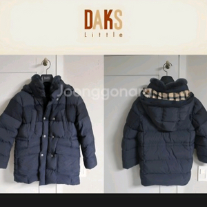 닥스키즈 구스 & 리얼 폭스퍼 후드 패딩 (남아)