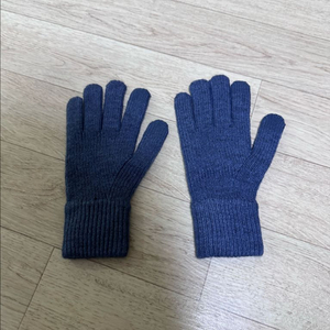 (M) 유니클로 히트텍 장갑 블루