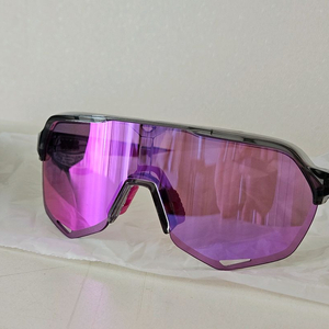 100% 고글 S2 폴리쉬드 트렌스루센트 그레이-퍼플 멀티레 이어 미러렌즈