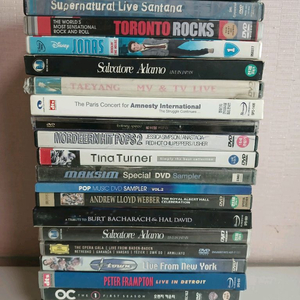 팝송등 콘서트 DVD 일괄입니다
